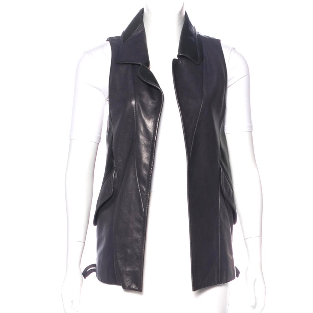 Nina Ricci - Bi-Color Leather Vest